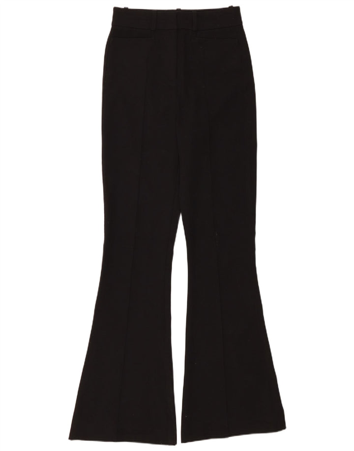 REISS Damen High Waist Flare Freizeithose UK 6 XS W25 L32 Schwarz