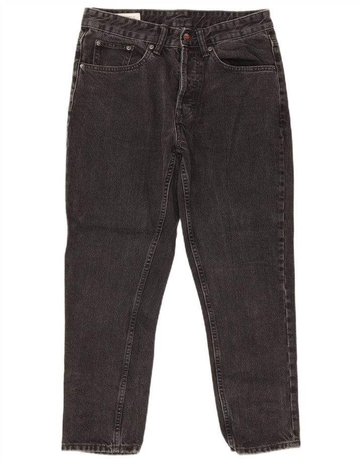 Zara Herren Straight Jeans EU 38 Small W30 L25 Graue Baumwolle