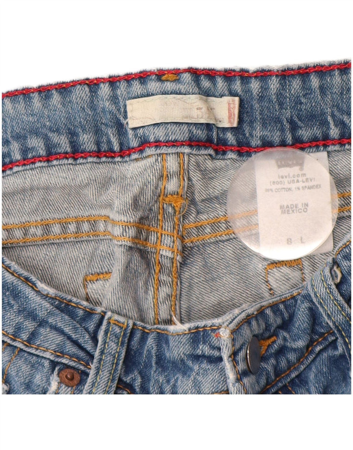 LEVI'S Damen Bootcut-Jeans US 8 Medium W30 L32 Blaue Baumwolle