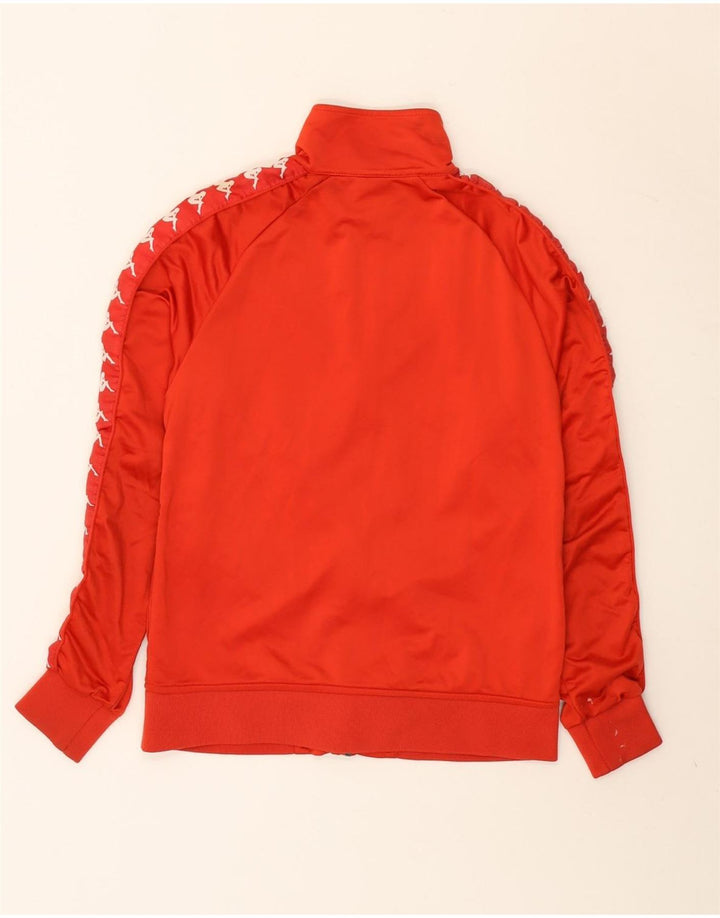 Kappa Womens Graphic Trainingsanzug Top Jacke UK 10 Small Rot Polyester