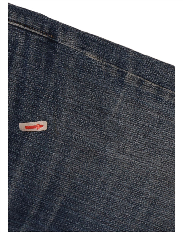 Hugo Boss Herren Straight Jeans W33 L32 Blaue Baumwolle
