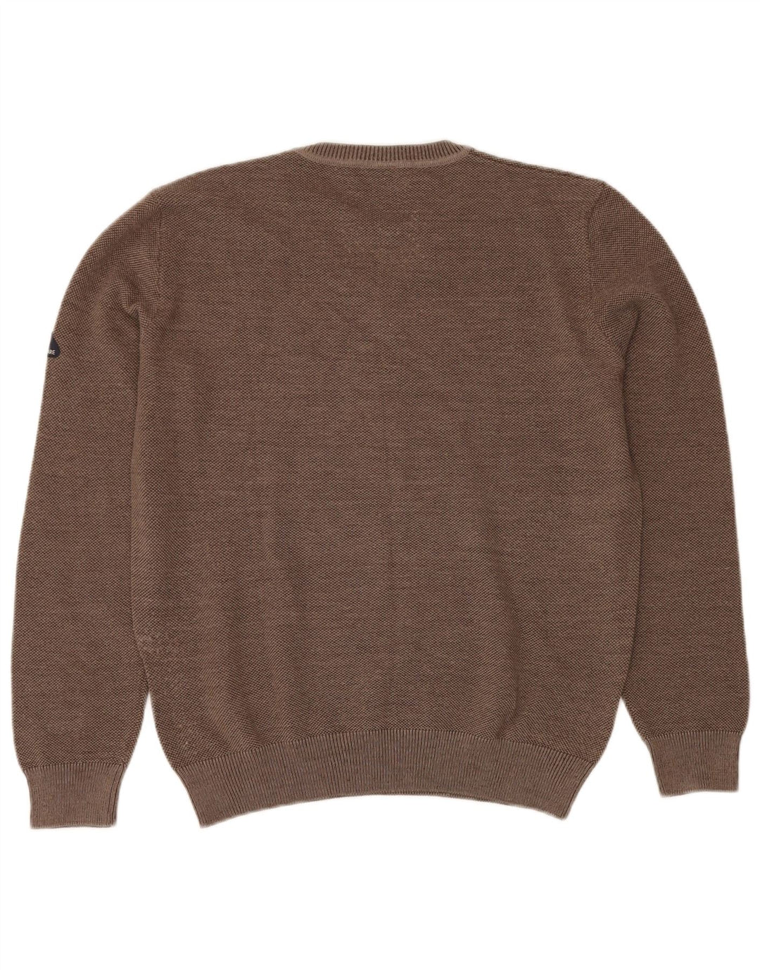 NAVIGARE Damen-Pullover mit V-Ausschnitt, UK 16, große braune Wolle