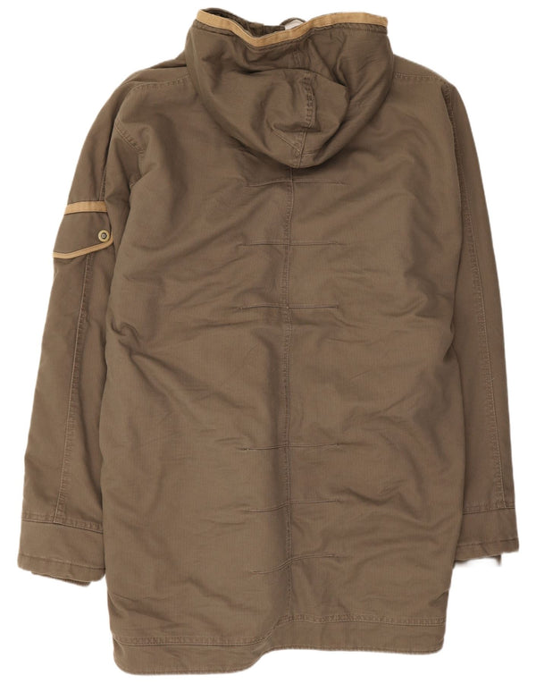 Helly Hansen Herren-Parka mit Kapuze, UK 42, XL, braune Baumwolle