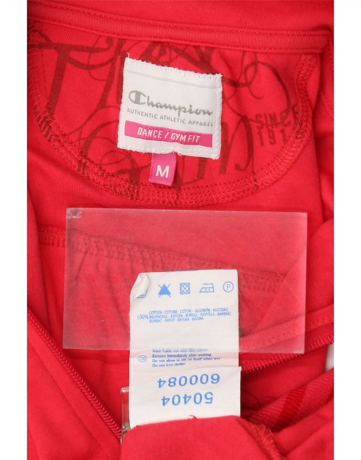 Champion Damen-Trainingsanzug-Top-Jacke aus mittelrosa Baumwolle