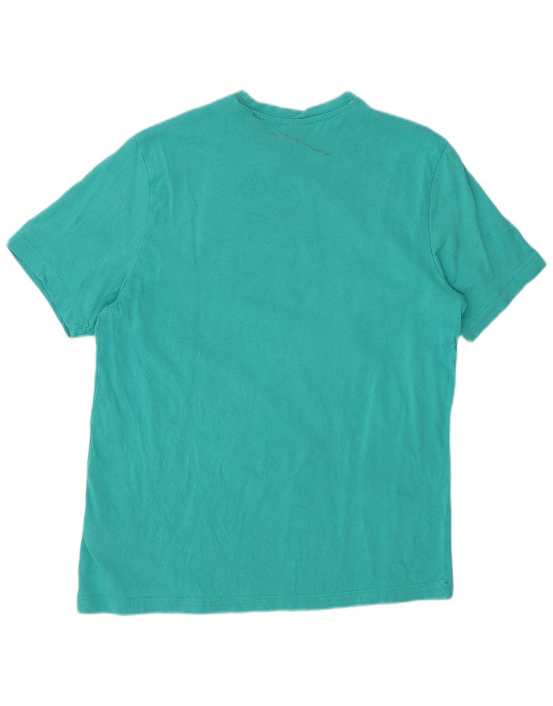 REEBOK Herren-T-Shirt mit klassischer Grafik, mitteltürkisfarbene Baumwolle