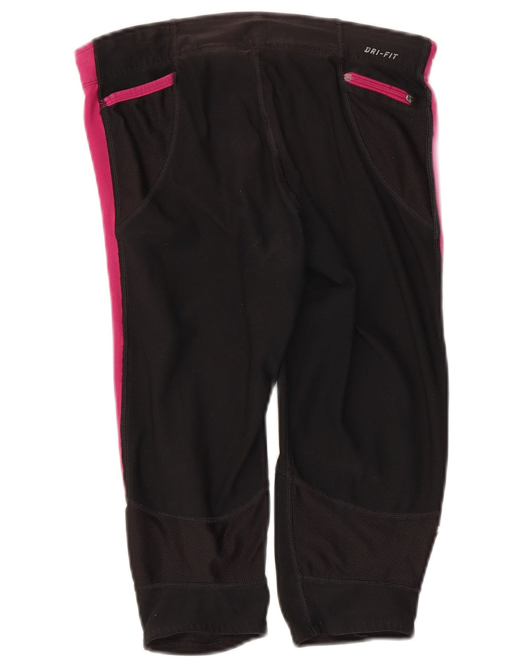 Nike Capri-Leggings für Damen, UK 8, Größe S, Schwarz, Colourblock-Polyester