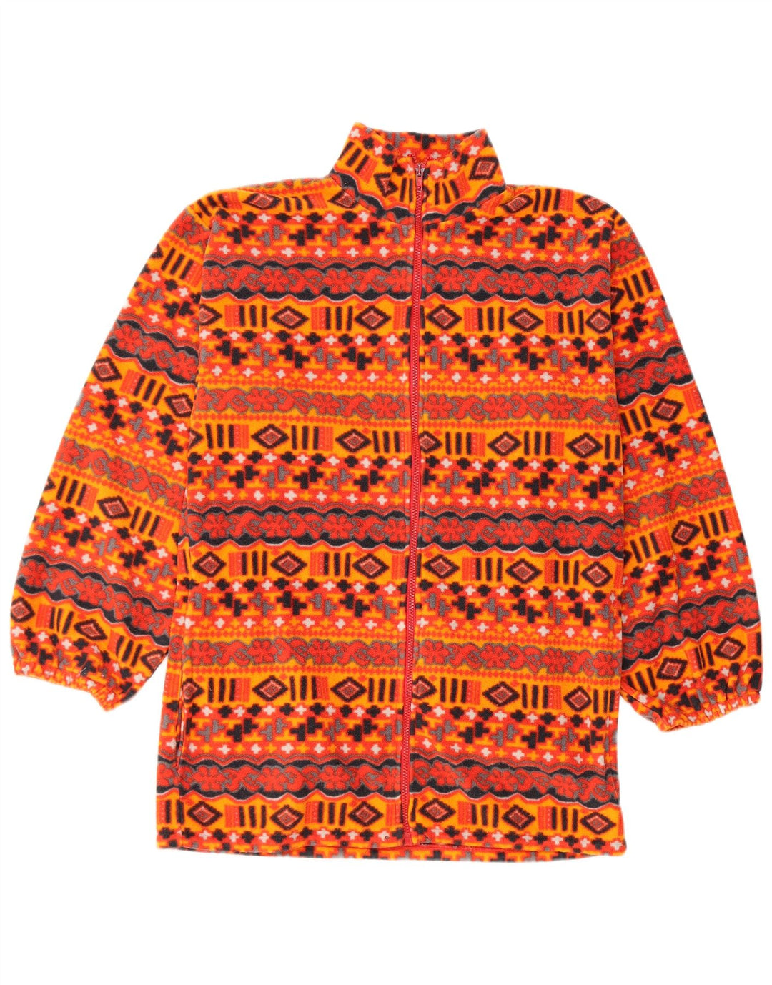 Vintage Herren Fleecejacke UK 38 Medium Mehrfarbig Fair Isle