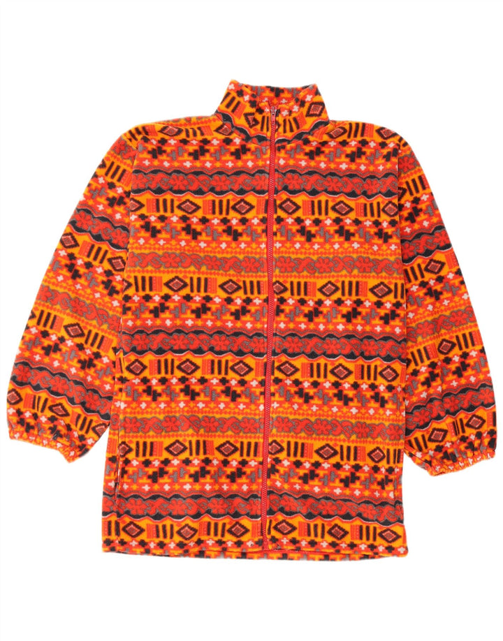 Vintage Herren Fleecejacke UK 38 Medium Mehrfarbig Fair Isle