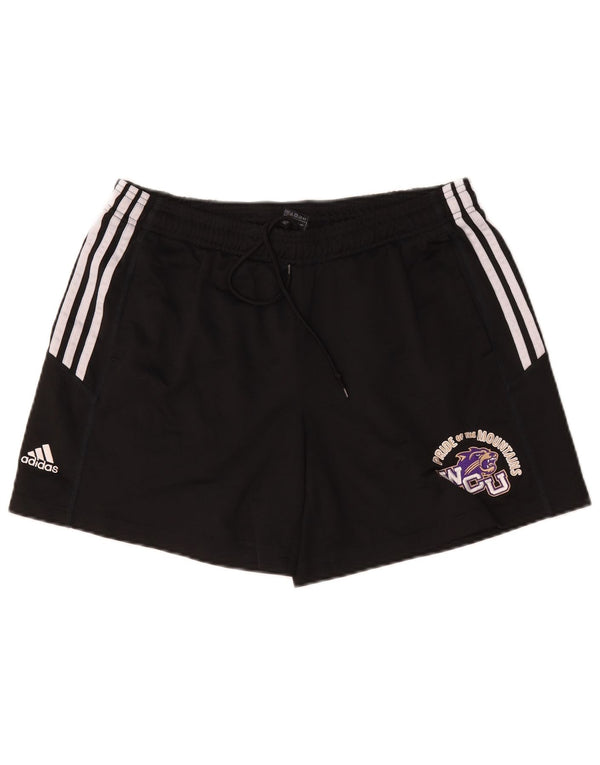 Adidas Damen Western Carolina University Sport Shorts UK 16 Large Schwarz