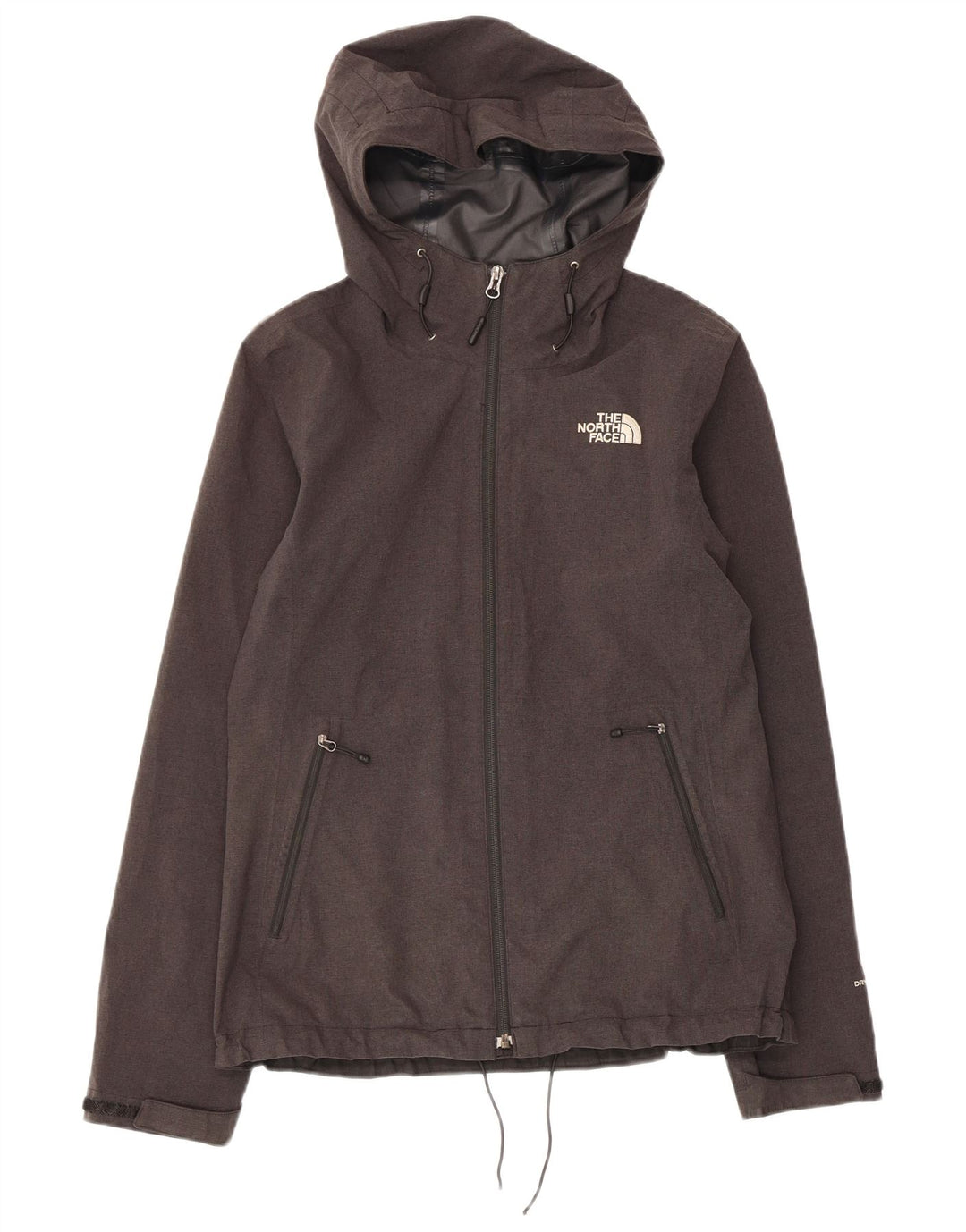 THE NORTH FACE Damen-Regenjacke mit Kapuze, UK 14, Mittelgrau, Polyester