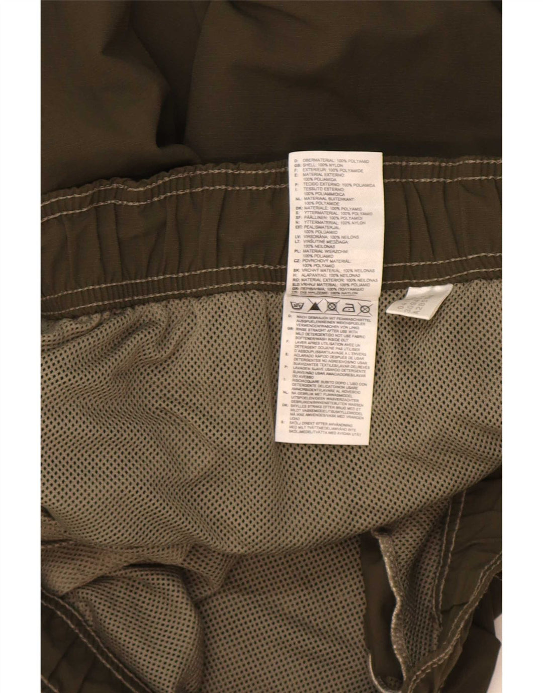 Adidas Herren Badeshorts mit Grafik, Größe S, Khaki, Polyamid