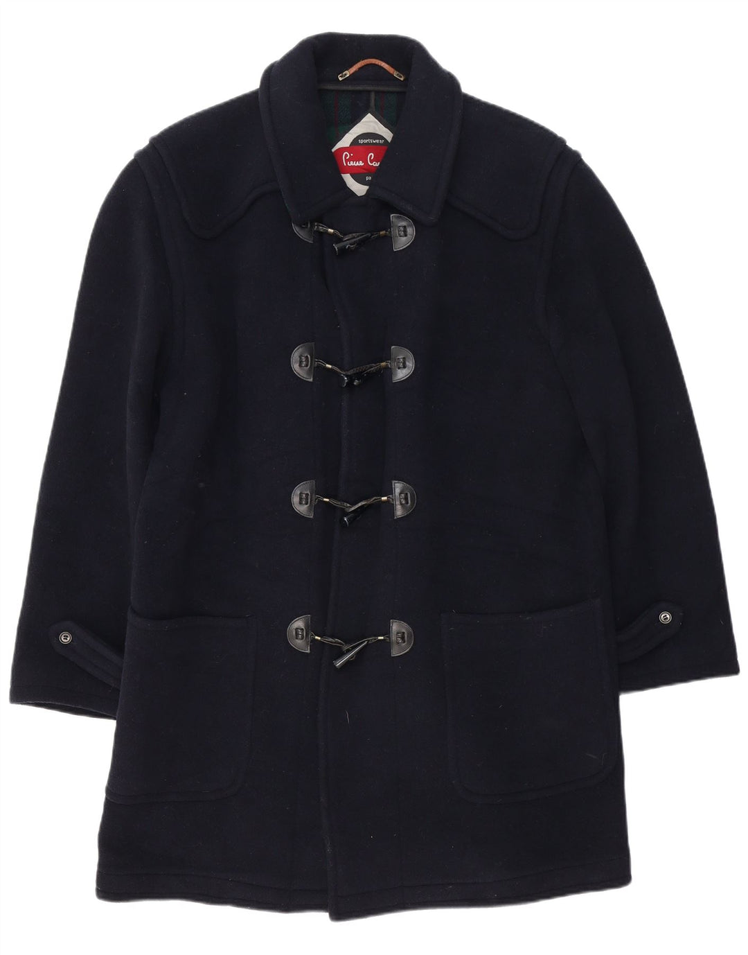 Pierre Cardin Herren Dufflecoat UK 38 Mittelmarineblauer Kaschmir