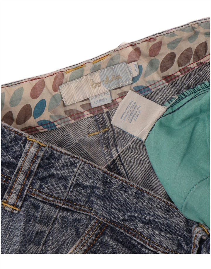 Boden Damen Jeansshorts UK 14 Large W34 Blaue Baumwolle
