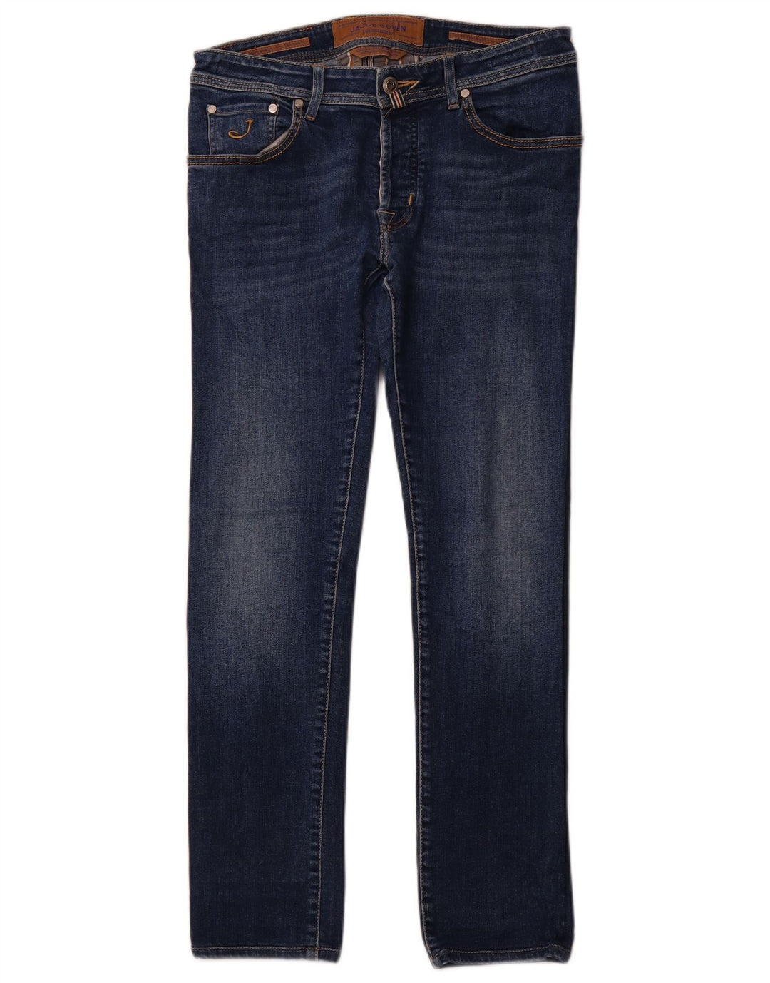 JACOB COHEN Damen Slim Jeans W32 L29 Marineblau Baumwolle