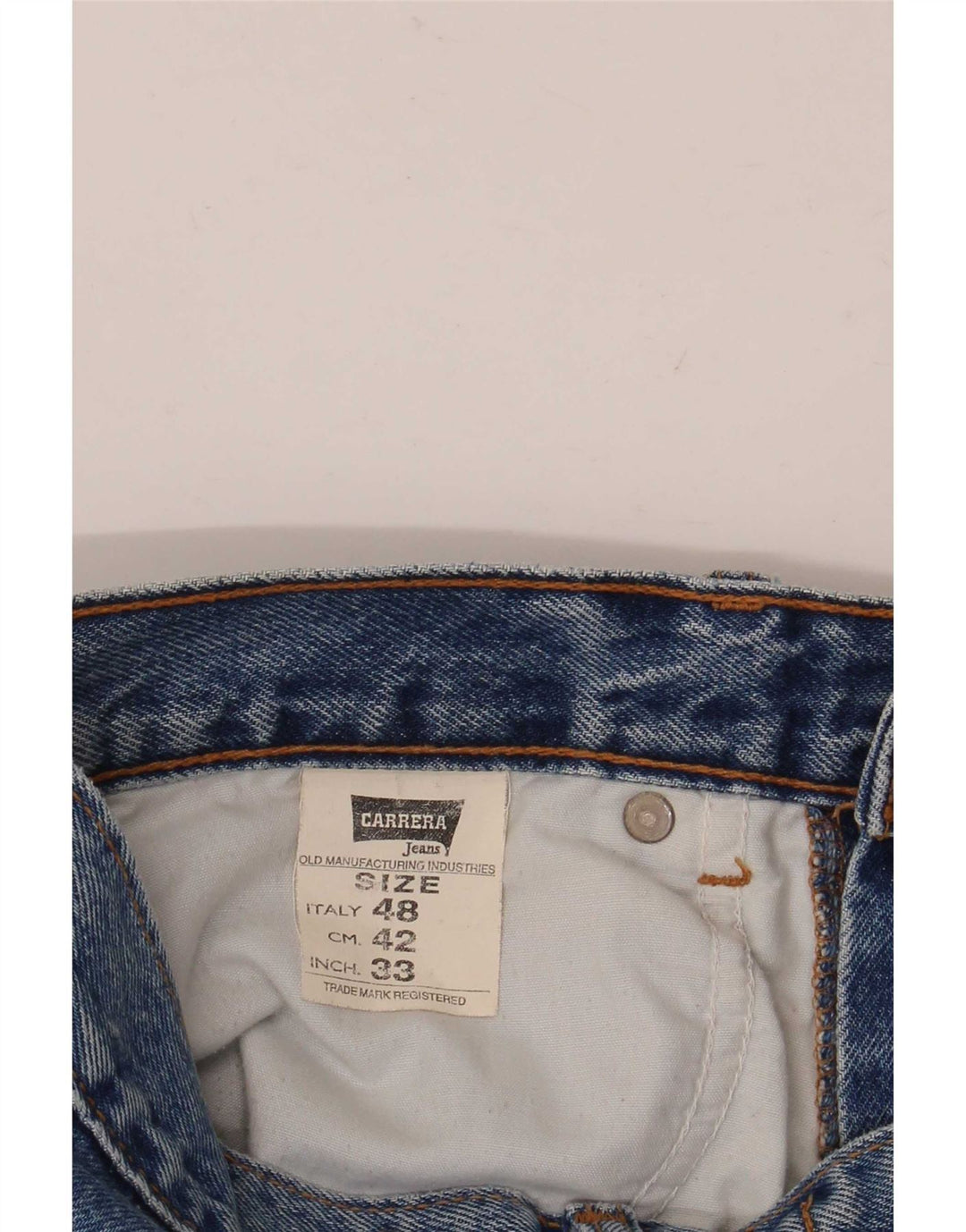 Carrera Herren 702 Straight Jeans W33 L28 Blaue Baumwolle