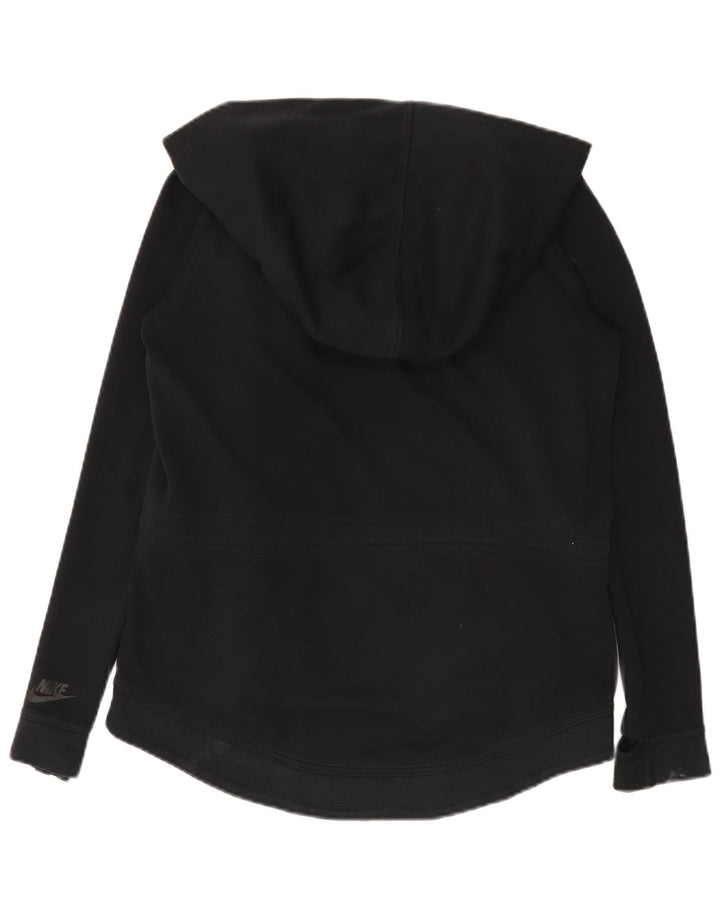 Nike Damen-Pullover mit übergroßem Reißverschluss und Kapuze, Gr. 10, Größe S, Schwarz