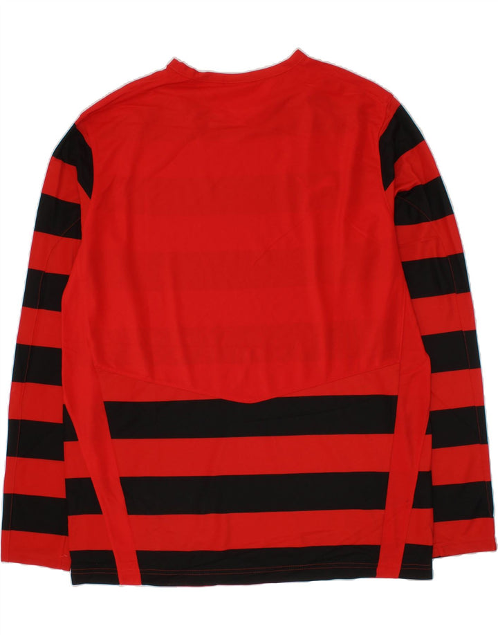 PUMA Boys Top Long Sleeve 15-16 Years Red Striped Polyester Vintage Puma and Second-Hand Puma from Messina Hembry 