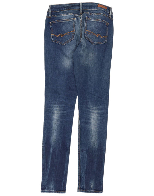 Tommy Hilfiger Damen Milan Low Waist Slim Jeans W28 L34 Blaue Baumwolle