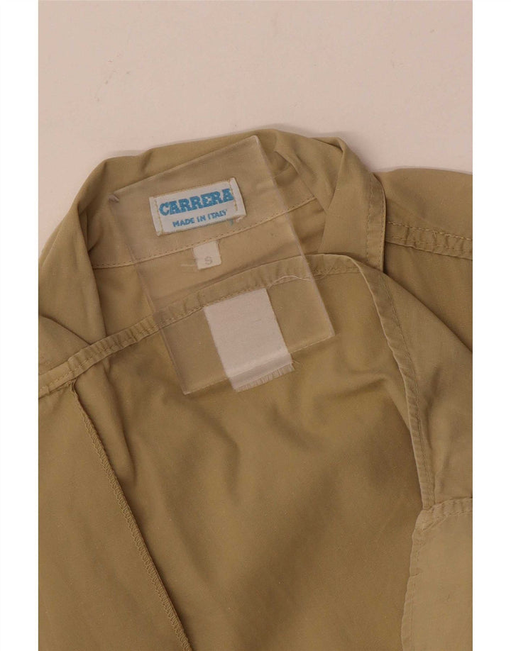 Carrera Herren Kurzarmhemd Small Beige Baumwolle