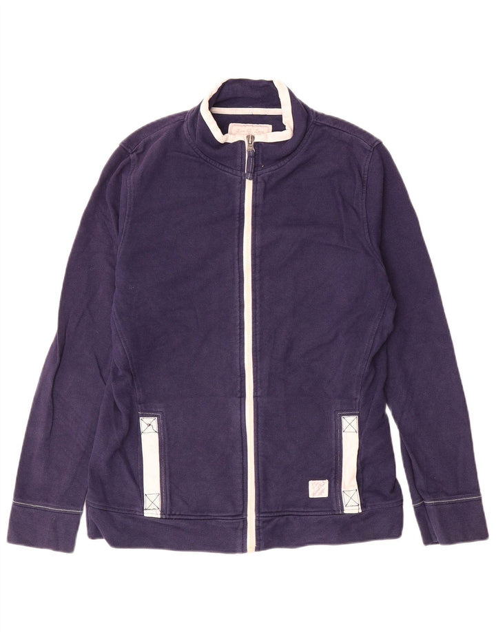 Weird Fish Damen-Trainingsanzug-Top-Jacke, Größe S, Marineblau, Farbblock