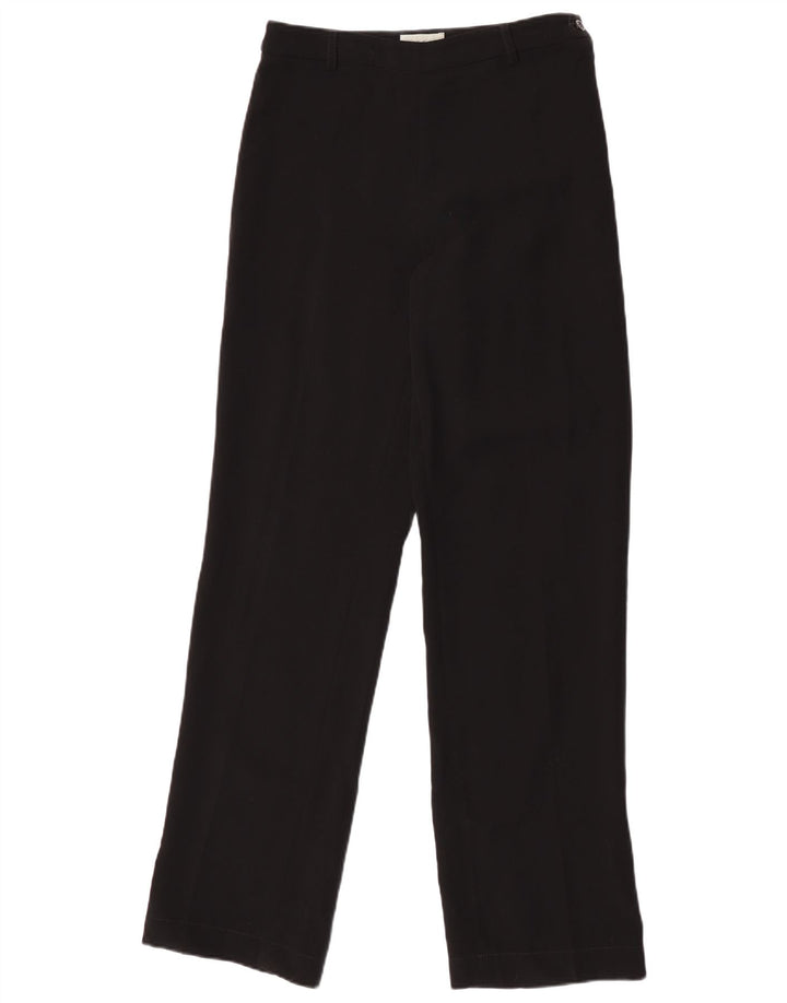 Jigsaw Damen Gerade Freizeithose W29 L32 Schwarz Polyester