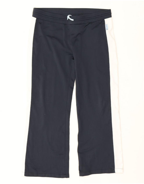 Champion Crop-Trainingshose für Damen, UK 14, Mittel, Marineblau, Farbblock