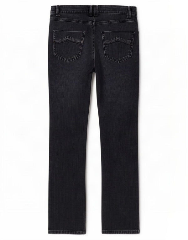 Marks & Spencer Damen Bootcut-Jeans UK 10 Small W27 L29 Marineblaue Baumwolle