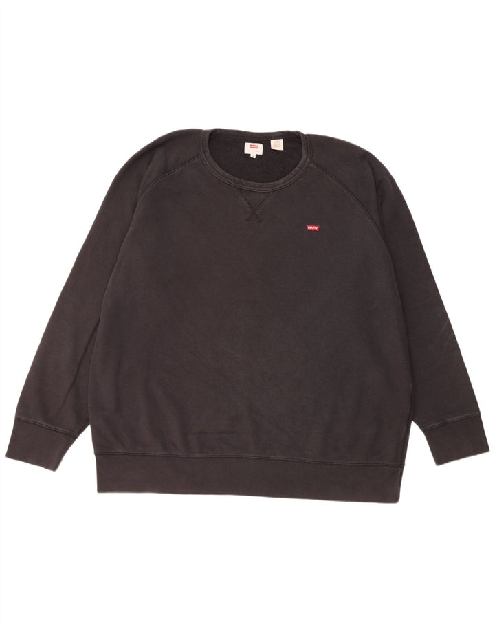 Levi's Herren Sweatshirt Pullover 2XL Schwarz Baumwolle