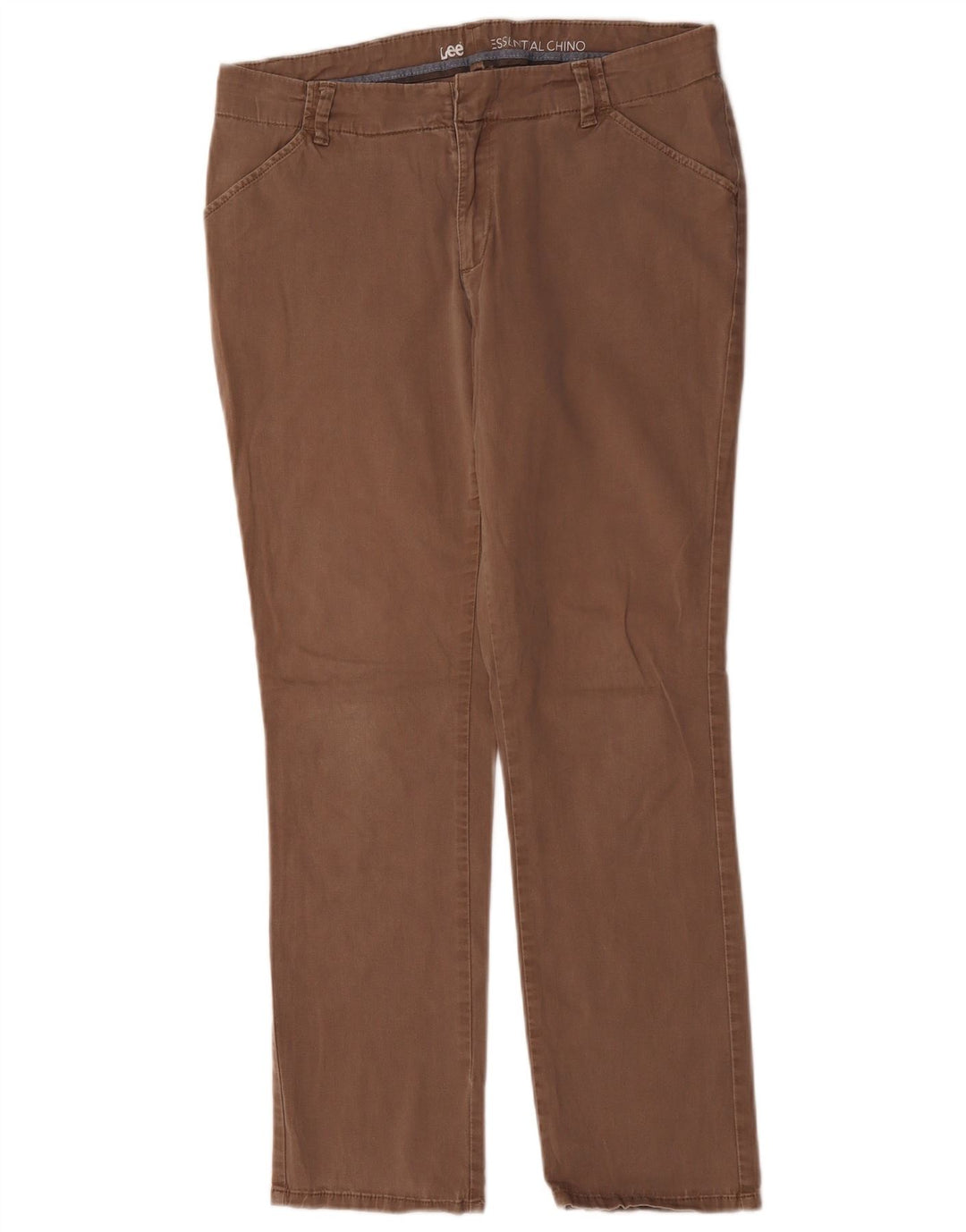 Lee Damen gerade Chinohose W34 L29 Braun