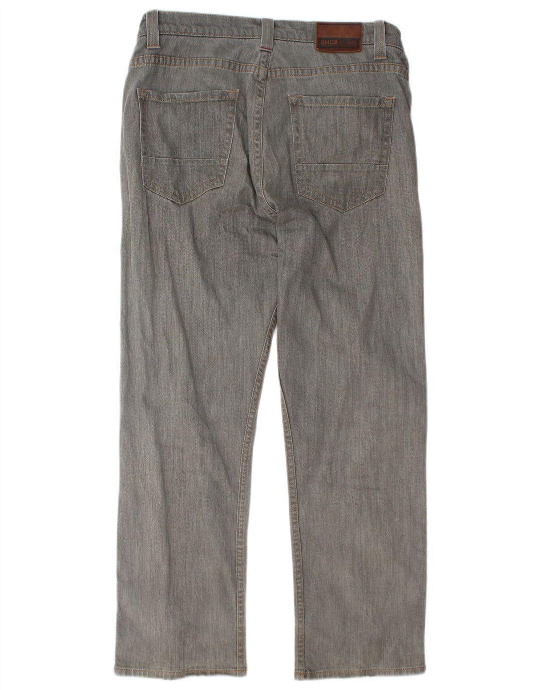 Marks & Spencer Herren Blue Harbor Straight Jeans W34 L29 Graue Baumwolle