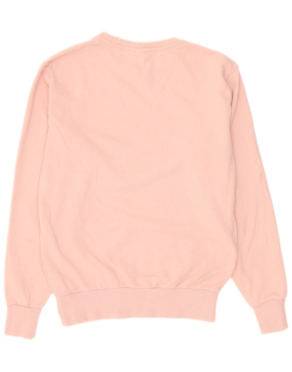 Ellesse Herren-Sweatshirt mit Grafik, Größe S, rosa Baumwolle
