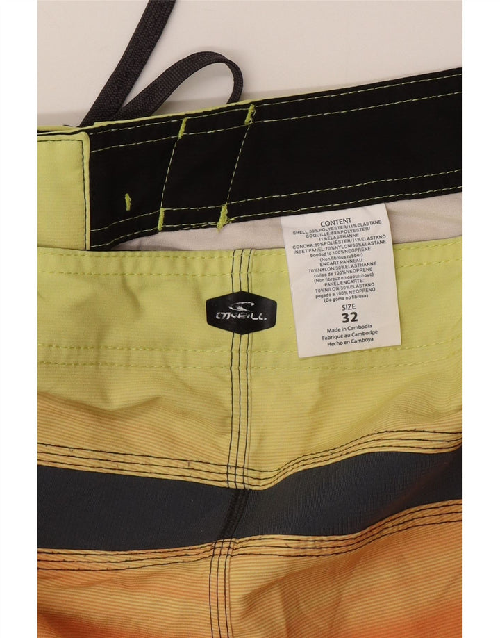 O'NEILL Herren-Badeshorts, mittelgroß, mehrfarbig, gestreift, Polyester