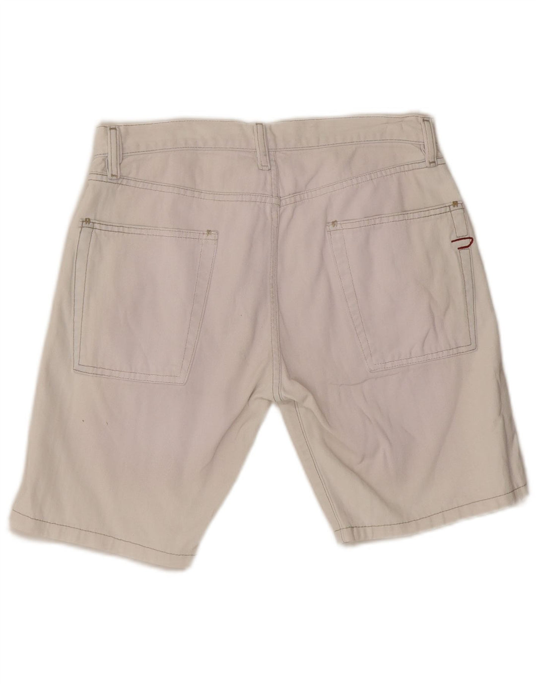 DIESEL Damen Jeansshorts W31 mittelweiße Baumwolle