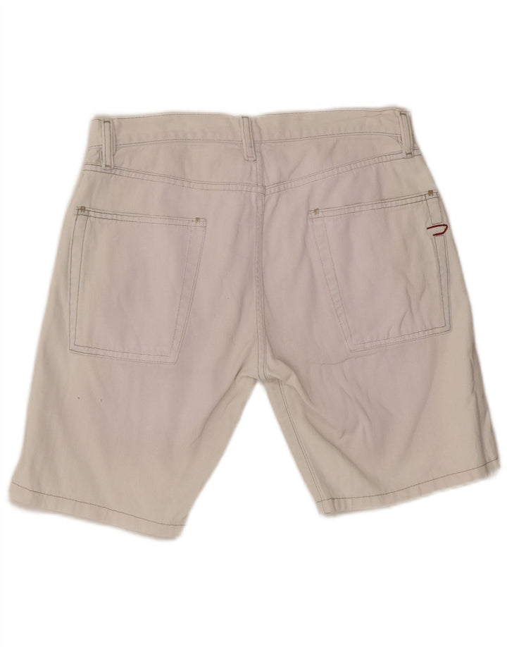 DIESEL Damen Jeansshorts W31 mittelweiße Baumwolle