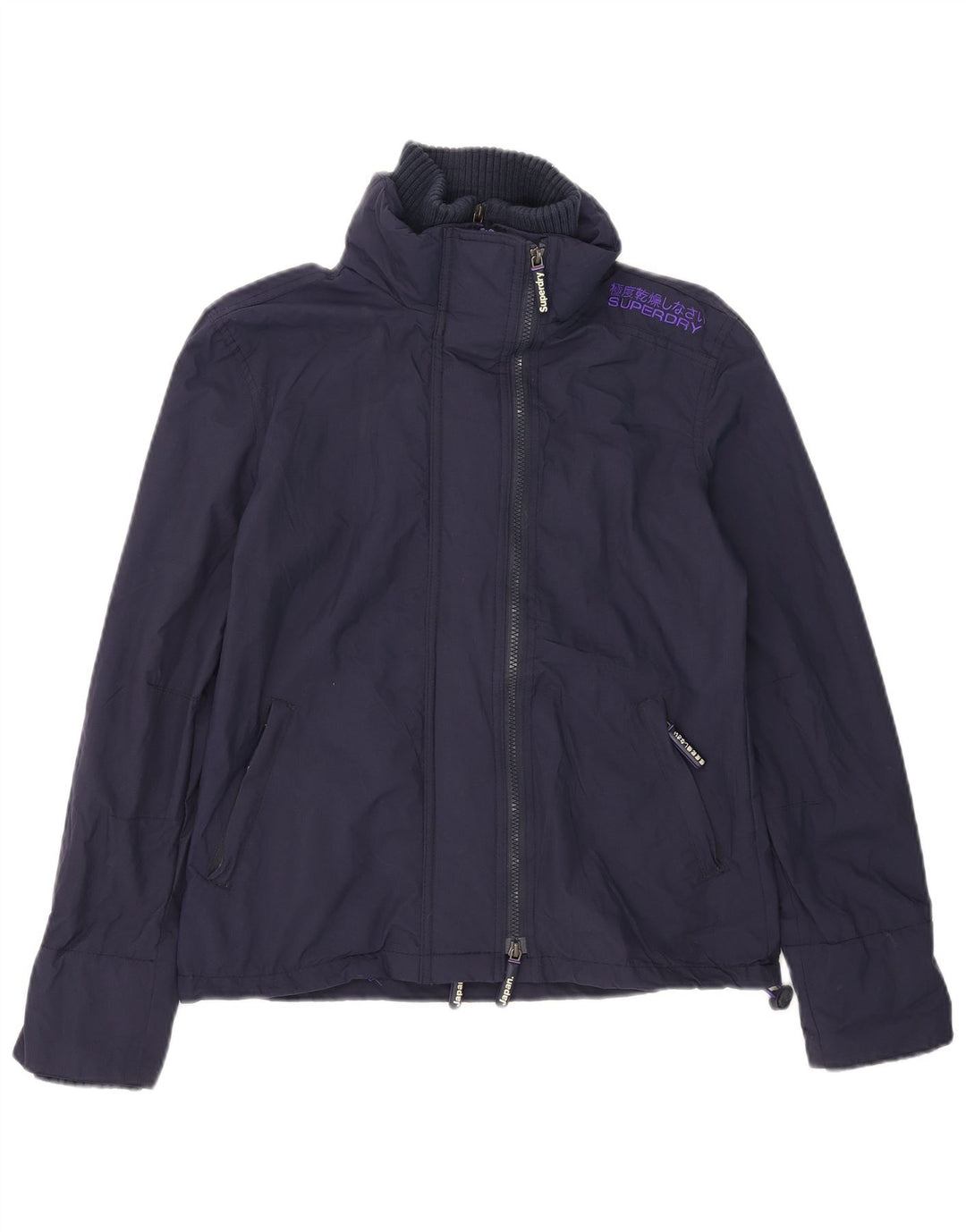 Superdry Damen The Windcheater Windjacke UK 10 Small Marineblau