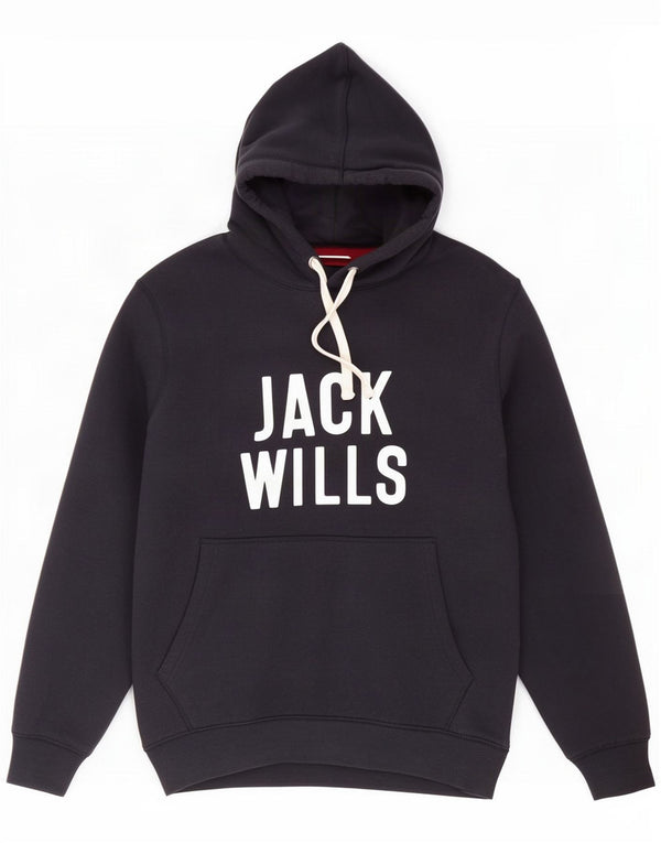 Jack Wills Herren-Kapuzenpullover mit Grafik, XS, Marineblau, Baumwolle