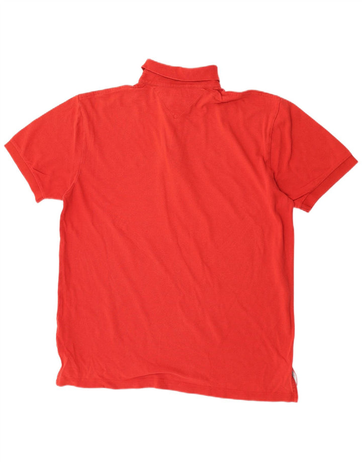 Tommy Hilfiger Herren-Poloshirt, große rote Baumwolle