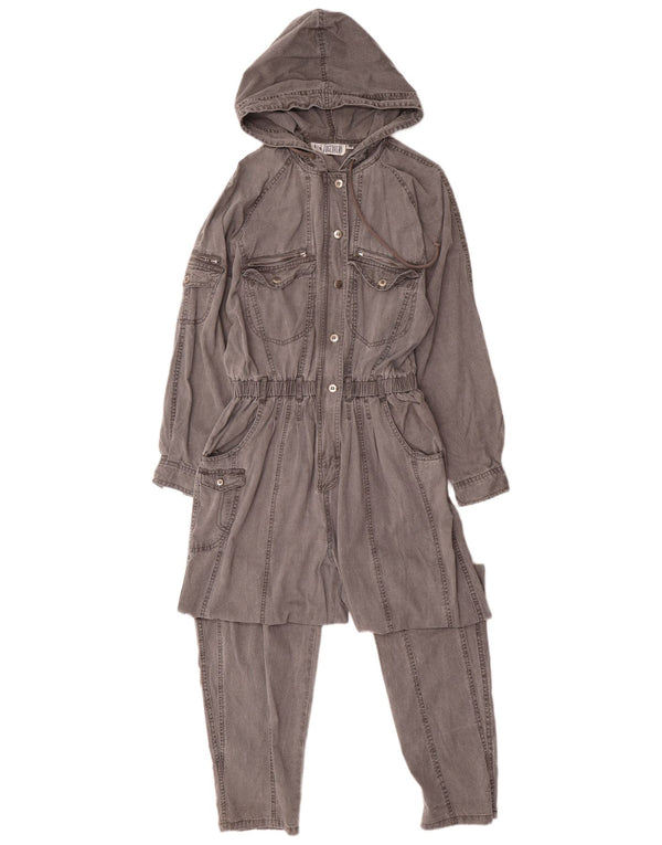 TOGETHER Damen-Overall mit Kapuze, UK 14, Mittelgrau