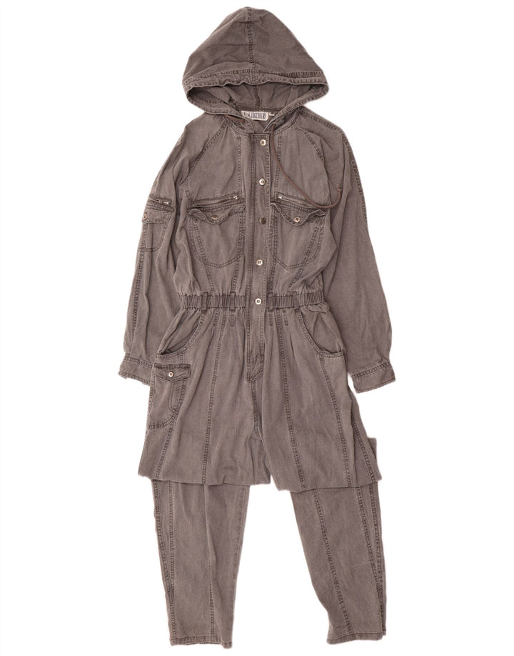 TOGETHER Damen-Overall mit Kapuze, UK 14, Mittelgrau