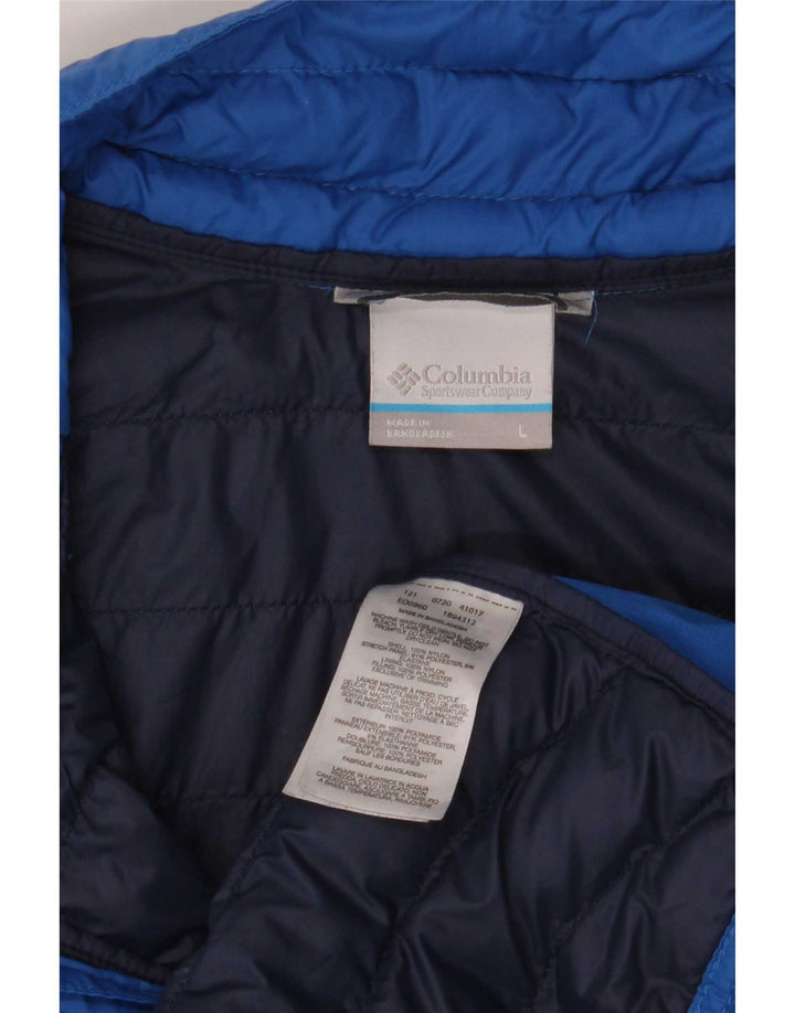 Columbia Herren Wattierte Jacke UK 40 Großes blaues Nylon