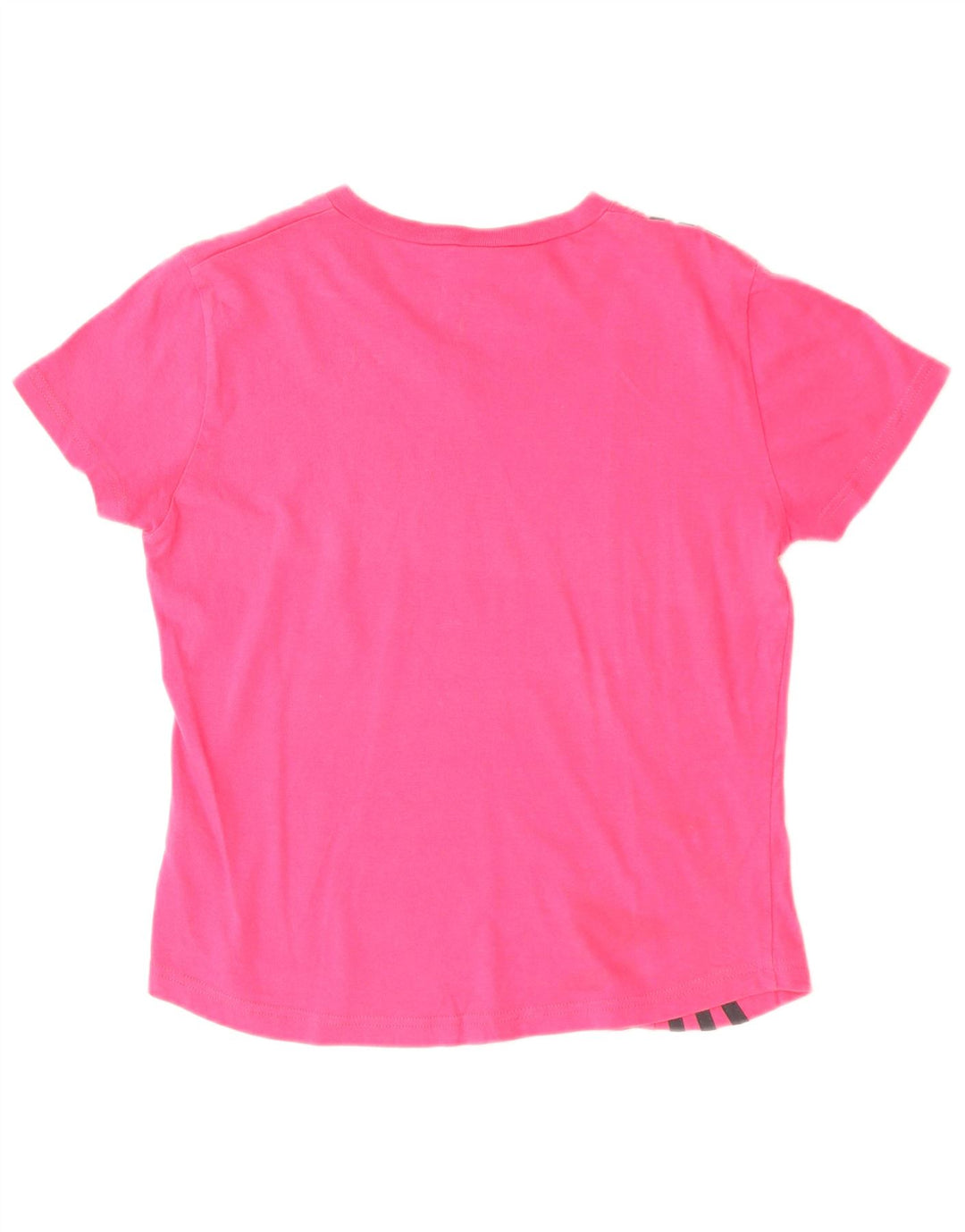 Adidas Damen T-Shirt Top UK 10 Small Rosa Baumwolle