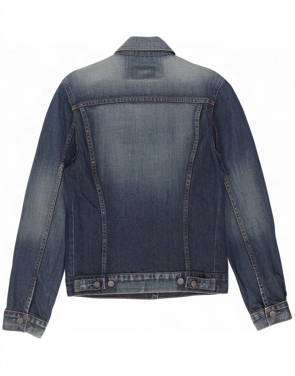 Levi's Herren Jeansjacke UK 36 Small Marineblaue Baumwolle