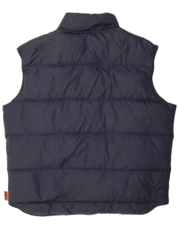 Fila Herren Wattierte Weste IT 56 XL Marineblau Polyamid