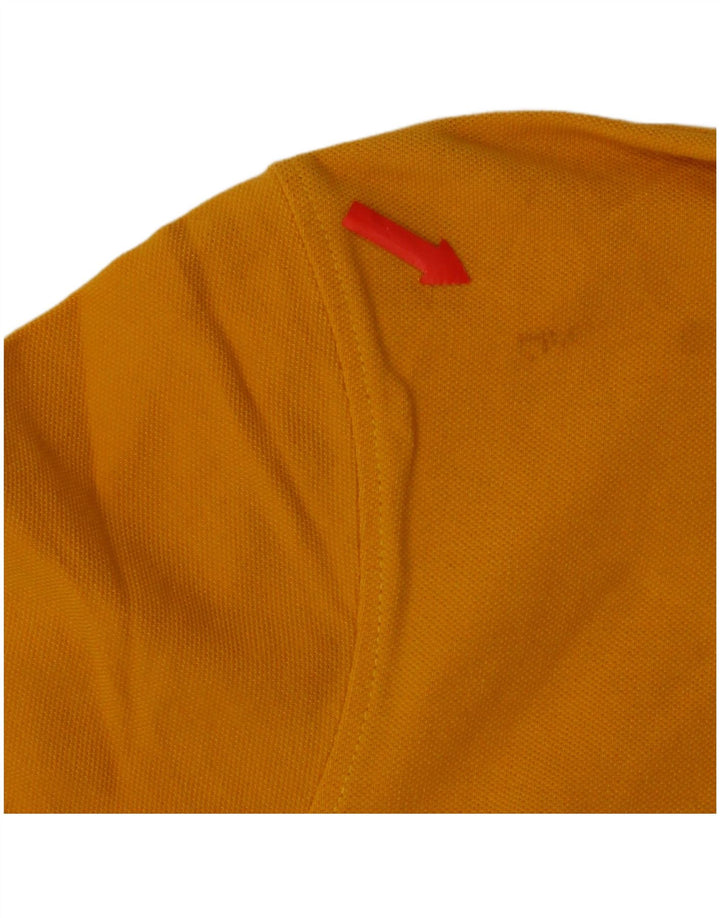 Crew Clothing Herren-Poloshirt aus mittelgelber Baumwolle