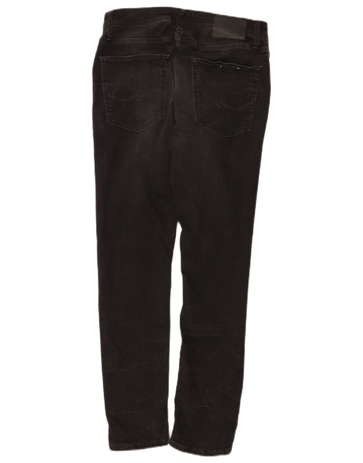 Jack & Jones Herren Slim Jeans W34 L30 Schwarze Baumwolle