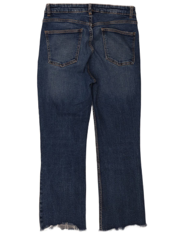 Zara Damen-Cropped-Jeans EU 40 Medium W30 L26 Blau
