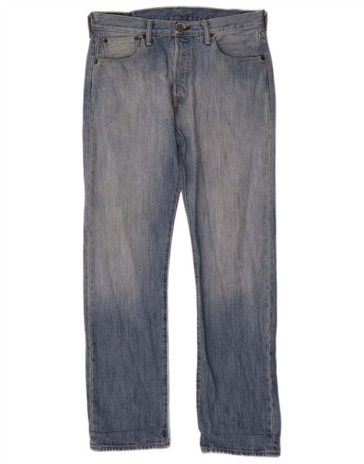Levi's Herren 501 Straight Jeans W32 L32 Blaue Baumwolle