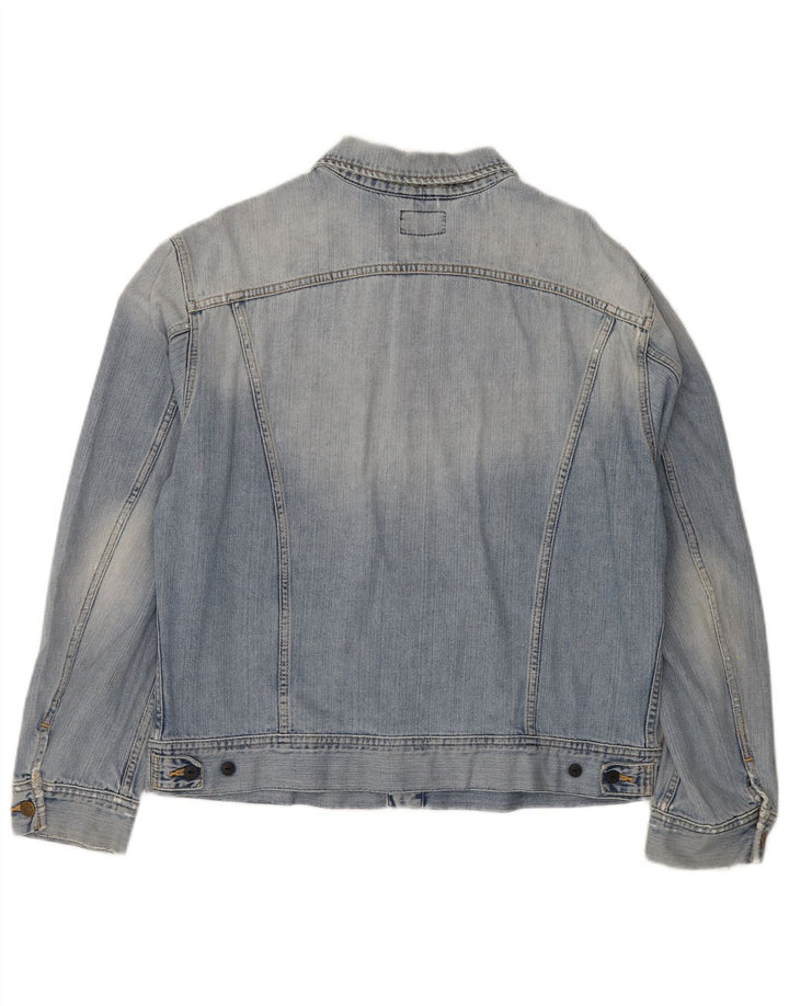 LEE Herren Jeansjacke UK 44 2XL Blaue Baumwolle