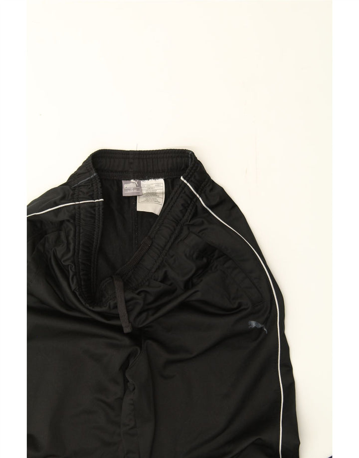PUMA Boys Tracksuit Trousers 15-16 Years XL Black Polyester Vintage Puma and Second-Hand Puma from Messina Hembry 