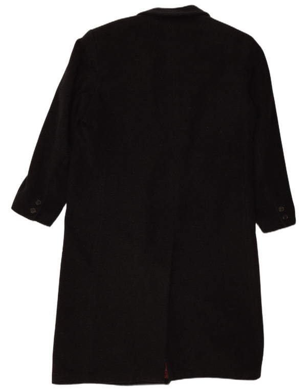 BUGATTI Herren Loose Fit Zweireihiger Mantel IT 48 Mittelschwarze Wolle